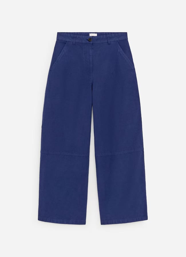 blue Arket Cargo Trousers £85