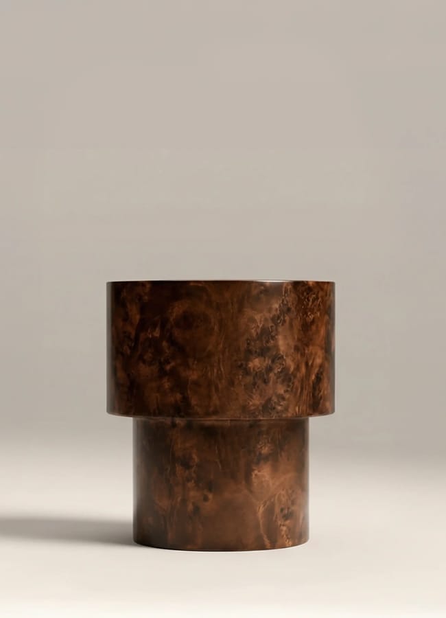 Dalton Round Wooden Side Table