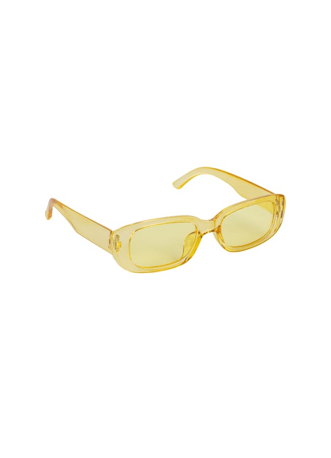 yellow rectangle sunglasses