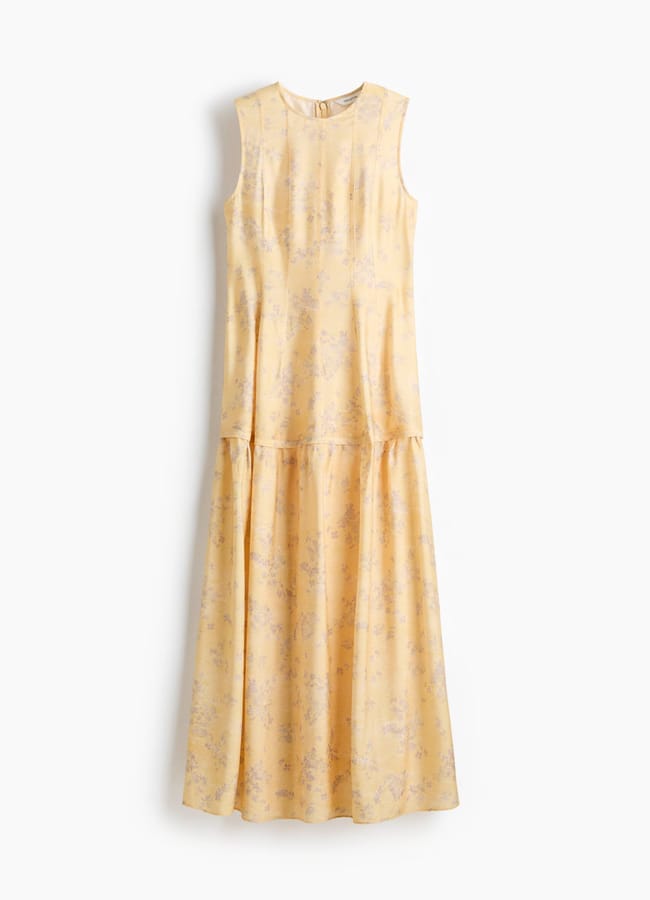 yellow floral dress