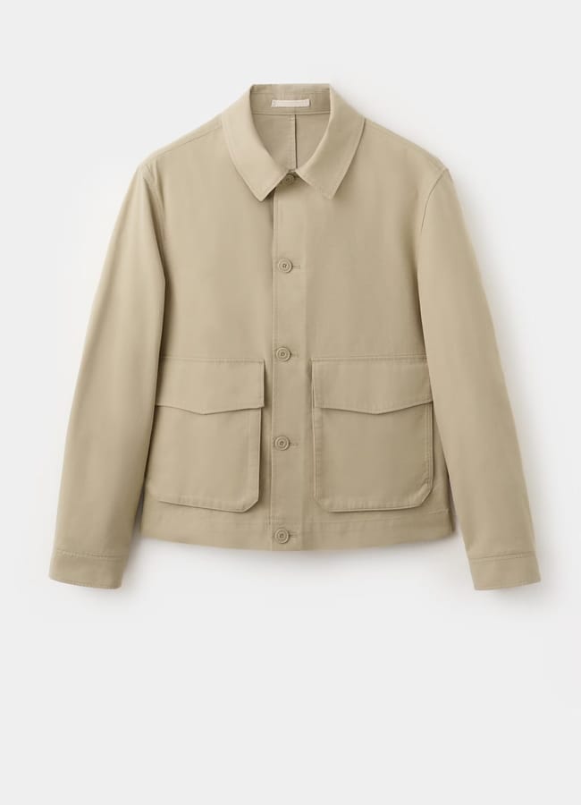 Mango Lightweight cotton lyocell jacket