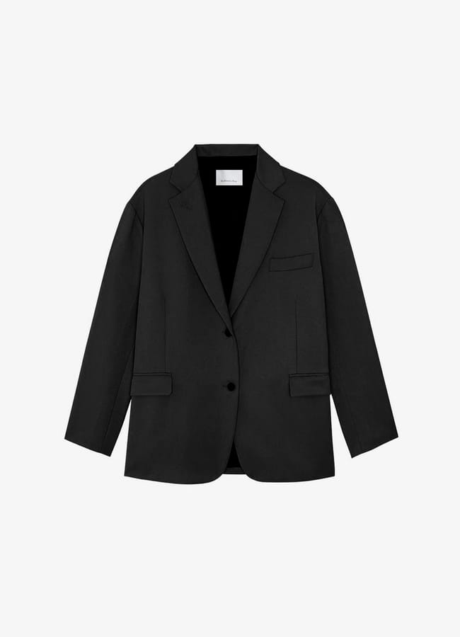 Frankie Oversized Boyfriend Blazer - Black