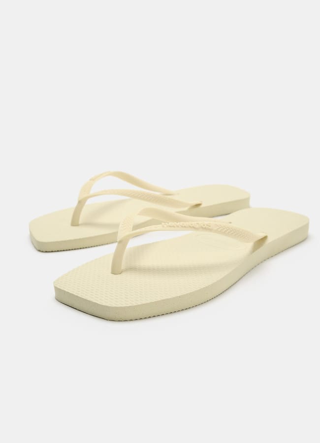 lemon yellow HAVAIANAS ® x ZARA SANDALS flip flops