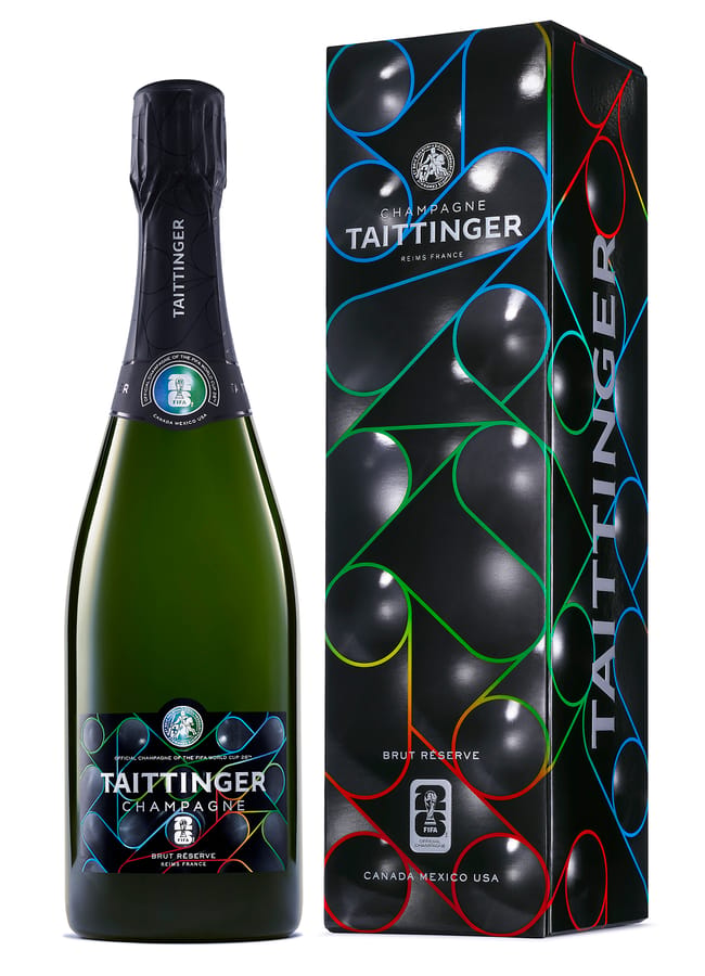 Chamagne Taittinger is the Official Champagne of the FIFA World Cup 2026