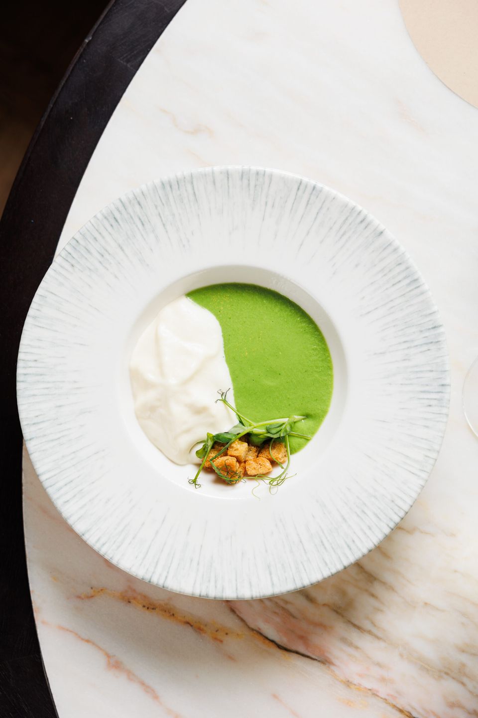 bowl of pea soup