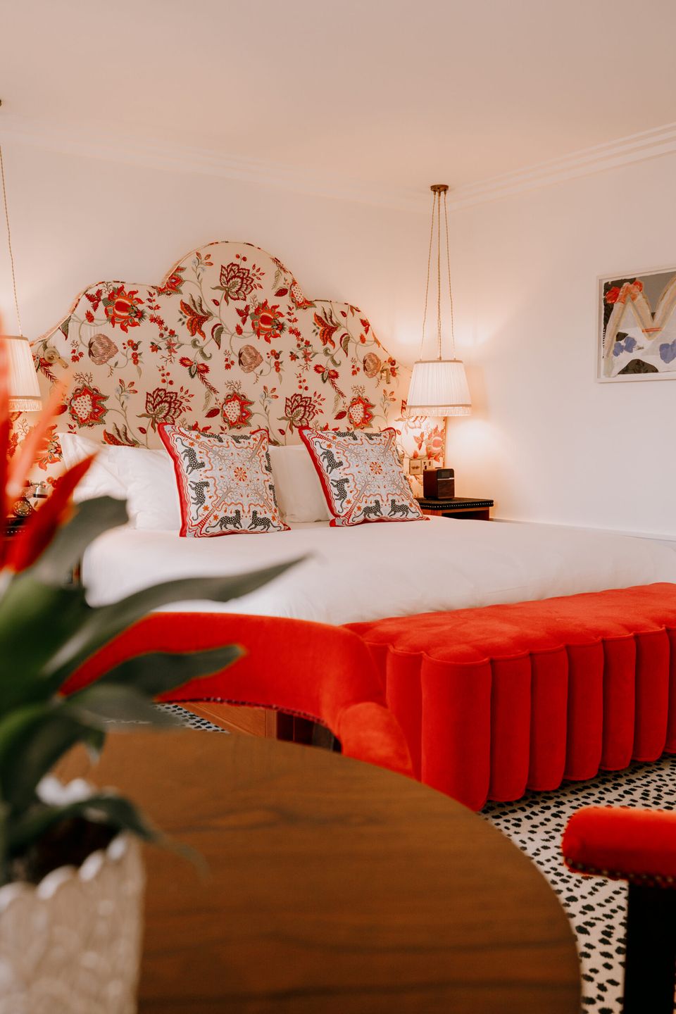 bedroom at the leinster hotel