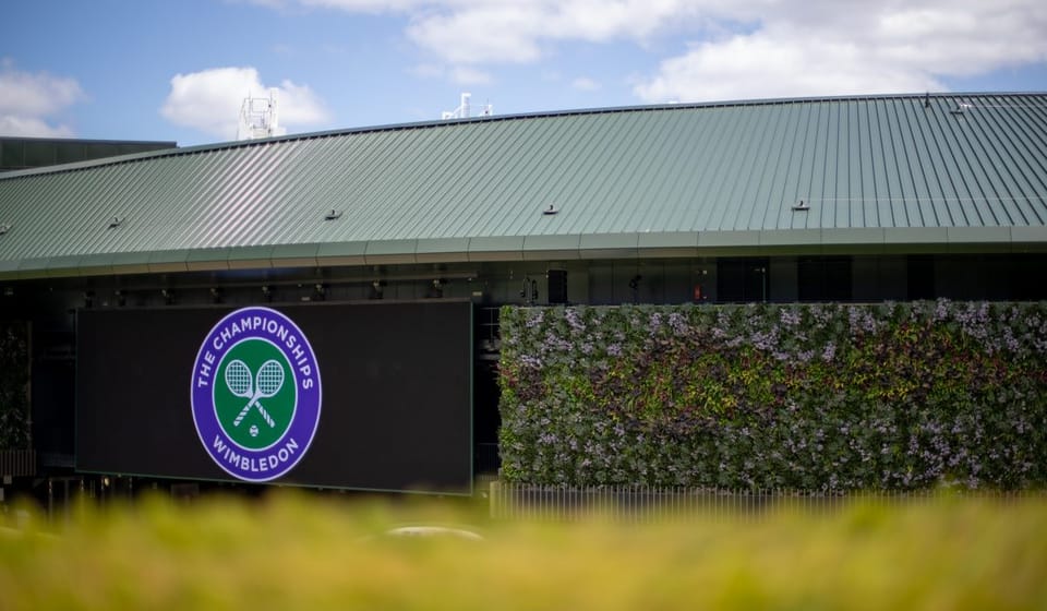 Green living wall - No1 Court at Wimbledon