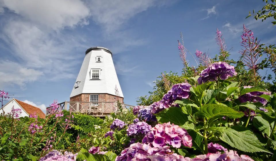 Old Smock Windmill in rural Kent