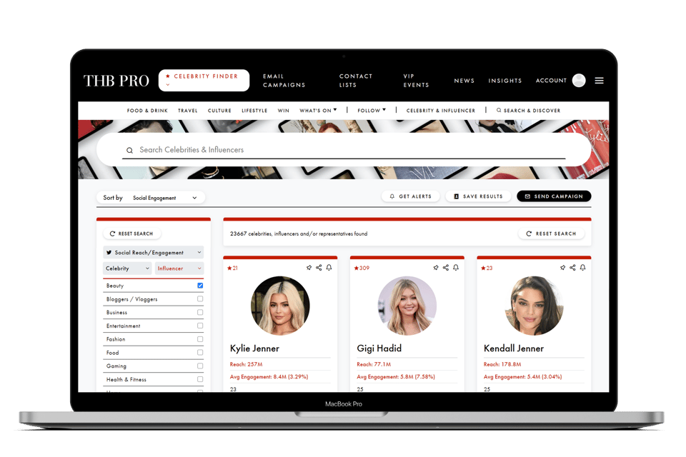 The Handbook's Celebrity Influencer Platform